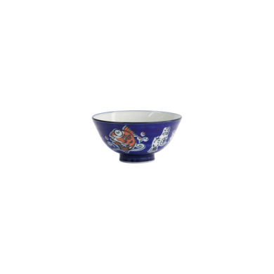 Bowl Kawaii Snapper Blue, Porcelain, Ø 11.5 × 6 cm, 300 ml, Item No. 33205