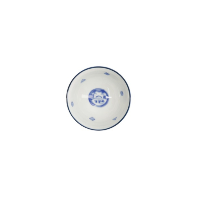 Schale Kawaii Daruma Blau/Weiß, Porzellan, Ø 11,5 × 6 cm, 300 ml, Art.-Nr. 33209
