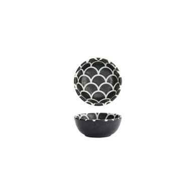 Tokyo Design Studio Sauce Bowl Onyx Noir Mermaid Black, Porcelain, Ø 9 × 3 cm, 100 ml