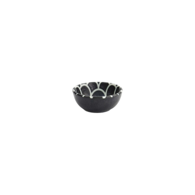 Sauce Bowl Onyx Noir Mermaid Black, Porcelain, Ø 9 × 3 cm, 100 ml, Item No. 33219
