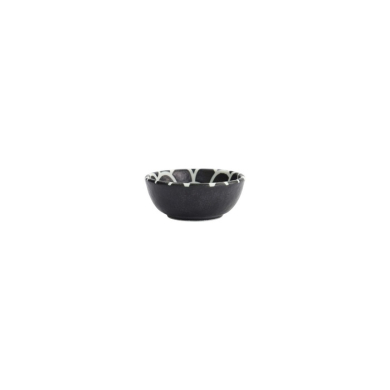 Sauce Bowl Onyx Noir Mermaid Black, Porcelain, Ø 9 × 3 cm, 100 ml, Item No. 33219