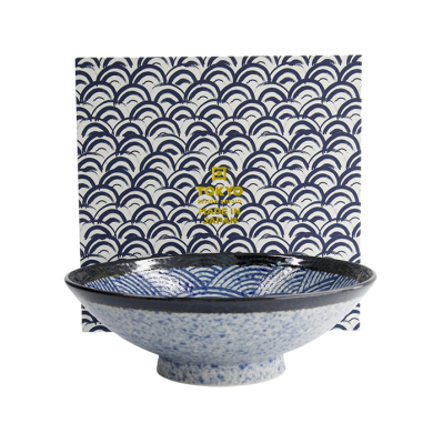TDS, Ramen Schale Geschenkset, 1 Stk, Aisai Seigaiha, Ø 25,2x7,7cm 1400ml , Art.-Nr. 33233