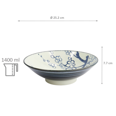 TDS, Ramen Schale Geschenkset, Plum, Ø 25,2x7,7cm 1400ml , Art.-Nr. 33236