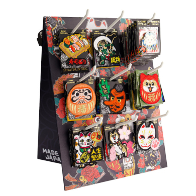 TDS, Display for Keychains and Patches, Item No. 33277