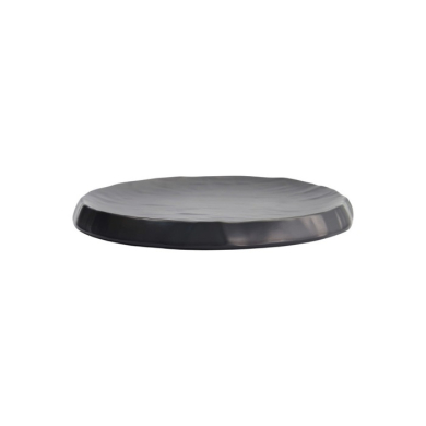 Round Plate Iwate Black Rock, Melamine, Ø 23 × 2 cm, Item No. 33278