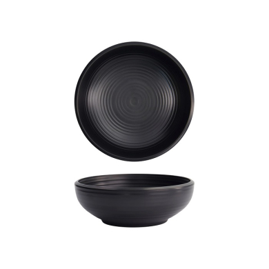 Tokyo Design Studio Salad Bowl Iwate Black, Melamine, Ø 16.4 × 5.8 cm, 700 ml