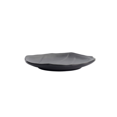 TDS, Round Plate, Melamine Iwate Black, Ø 15.7x2.3cm, Item No. 33289