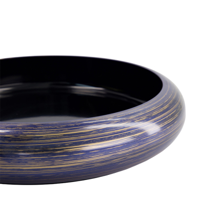 TDS, Sushi Oke, Brush, Außen 37 x 6,9 cm Innen 31,3 x 5 cm, Lila/Gold - Art Nr. 33301