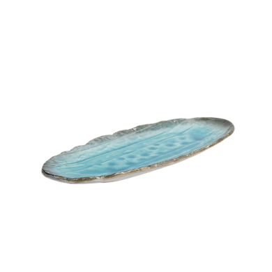 TDS, Oval Teller, Yamasaku, Blau, 33x13,5x2cm, Art.-Nr. 33430