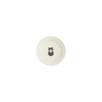 Saucenschale Neko Maruke Cat Hachiware Schwarz/Weiß, Porzellan, Ø 10,2 × 2,3 cm, Art.-Nr. 33535