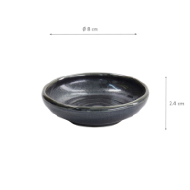 TDS, Saucenschale, Tetsu Kessho, Schwarz, Ø 8x2,4cm - Art Nr. 33556
