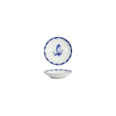 Tokyo Design Studio Saucenschale Squid Blau/Weiß, Porzellan, Ø 9 × 2 cm