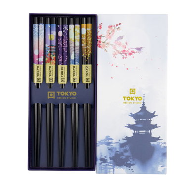 TDS, 5 Paar Essstäbchen-Geschenkset, Art.-Nr. 33628