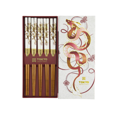 TDS, 5 Paar Essstäbchen, Red Dragon, Art.-Nr. 33635
