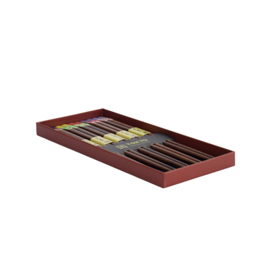 TDS, 5 Paar Essstäbchen Geschenkset, Red Black, Art.-Nr. 33642