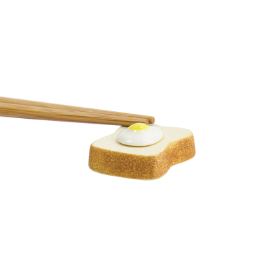 TDS, Kawaii Chopstick Rest, Toast, 3.1x3.9x1.5cm, Item No. 33680
