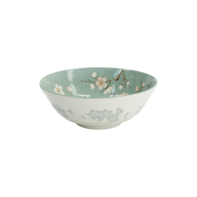 Ramen Bowl Fujisakura Green, Porcelain, Ø 21 × 7.8 cm, 1 l, Item No. 33706