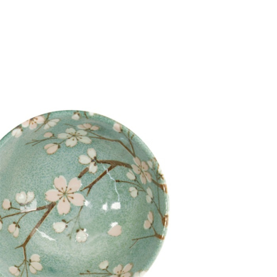 Schale Fujisakura Grün, Porzellan, Ø 12 × 6,4 cm, 300 ml, Art.-Nr. 33708
