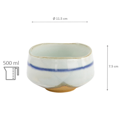 TDS, Matcha Bowl, Gosu White, Ø11.5x7.5cm, 500ml, Item No. 33722