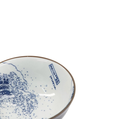 Reisschale Hokusai Weiß/Blau, Porzellan, Ø 11,8 × 5,5 cm, 300 ml, Art.-Nr. 33730