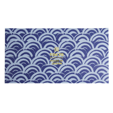 TDS, Tayo Bowl Giftset, Natsu,  2 Pcs w/Chopsticks, Blue/White, Ø 15.5x7cm 500ml, Item No. 33780