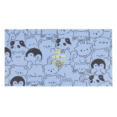 TDS, Tayo Schalen Set, Kawaii Cat Geschenkset, 2Stk mit Essstäbchen, Blau/Rosa, Ø 15.5x7cm 500ml, Art.-Nr. 33786