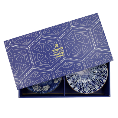 TDS, Mixed Ramen Bowl Gift Set, Blue/White, 2 pcs., Ø 19x8cm 1000ml, Item No. 33789