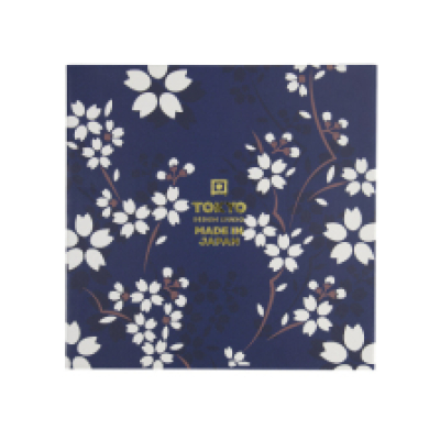 TDS, Sushi Set, Cobalt Blue Sakura, Geschenkset, 6 Stk mit Essstäbchen, Art.-Nr. 33821