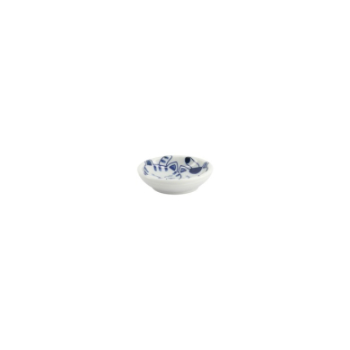 Saucenschale Kawaii Cat Neko Weiß/Blau, Porzellan, Ø 7,5 × 3 cm, Art.-Nr. 33854