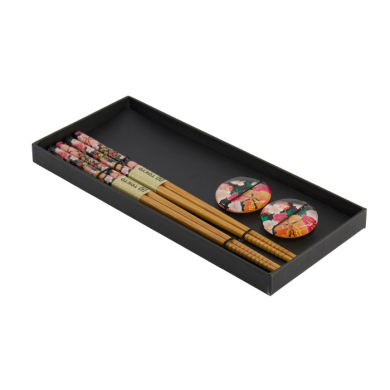 TDS, 2 Paar Essstäbchen, Flower inkl. Ablagen, Art.-Nr. 33923