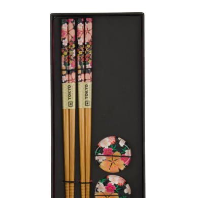 TDS, 2 Paar Essstäbchen, Flower inkl. Ablagen, Art.-Nr. 33923