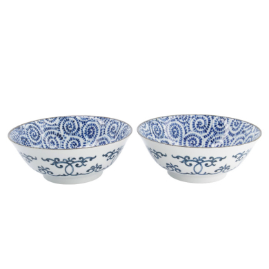 TDS, Ramenschale in Geschenkbox, 2 Stk, Blau, Ø 19x7,5cm 1100ml, Art.-Nr. 33942