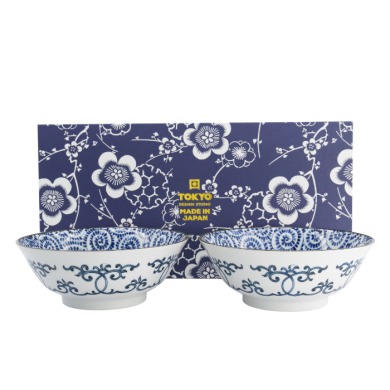 TDS, Ramenschale in Geschenkbox, 2 Stk, Blau, Ø 19x7,5cm 1100ml, Art.-Nr. 33942