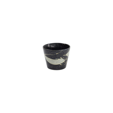 Soba-Tasse Kawaii Black Whale Schwarz, Porzellan, Ø 8,6 × 6,9 cm, 210 ml, Art.-Nr. 33945