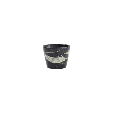 Soba-Tasse Kawaii Black Whale Schwarz, Porzellan, Ø 8,6 × 6,9 cm, 210 ml, Art.-Nr. 33945