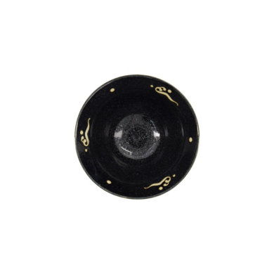 Rice Bowl Kawaii Black Whale, Porcelain, Ø 16 × 8.5 cm, Item No. 33946