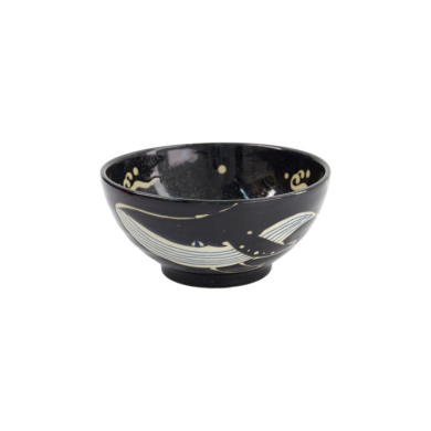 Ramenschale Kawaii Black Whale, Porzellan, Ø 18,7 × 8,8 cm, 1,25 l, Art.-Nr. 33948