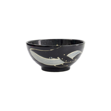 Ramenschale Kawaii Black Whale, Porzellan, Ø 18,7 × 8,8 cm, 1,25 l, Art.-Nr. 33948