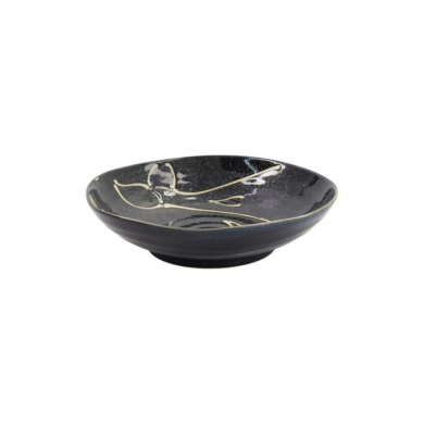 Pastateller Kawaii Black Whale, Porzellan, Ø 20,8 × 5,2 cm, 650 ml, Art.-Nr. 33950