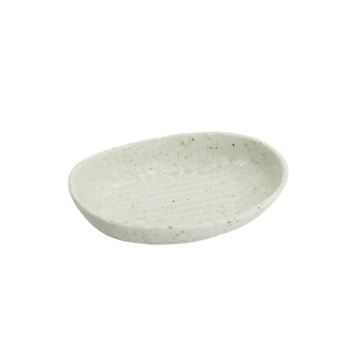 TDS, Oval Bowl, Teppun Konahiki, White, Ø 22.2x17.5cm, Item No. 33968