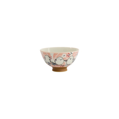 Reis Schale, Kawaii, Bird Rosa, Ø 11,5x6,2 cm 300ml, Art.-Nr. 34033