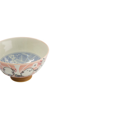 Reis Schale, Kawaii, Bird Rosa, Ø 11,5x6,2 cm 300ml, Art.-Nr. 34033