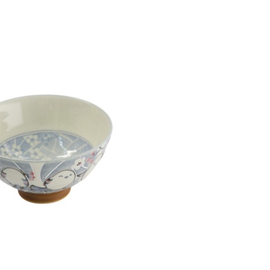 Reisschale Kawaii Bird Grau, Porzellan, Ø 11,5 × 6,2 cm, 300 ml, Art.-Nr. 34034