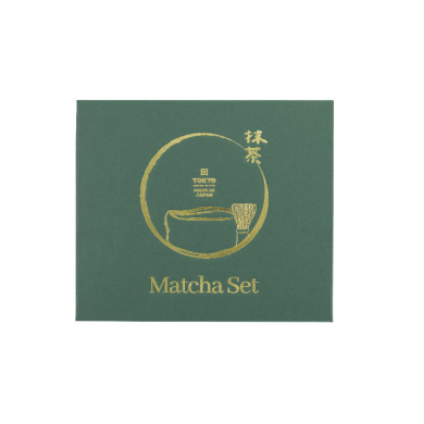 TDS, Matcha Bowl Giftset, 4-piece set, 14.5 x 6.5 cm, Hisui Green , Item No. 34081