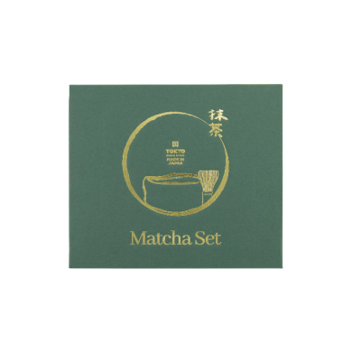 TDS, Matcha Bowl Giftset, 4-piece set, 14.5 x 6.5 cm, Amano Oribe Green, Item No. 34082