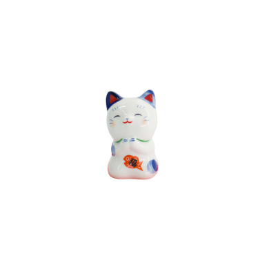 TDS, Lucky Cat, Dekoration, Blau, 6cm - Art Nr. 34131