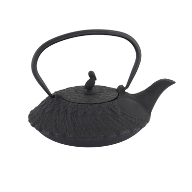 TDS, WY Teekanne aus Gusseisen, Crane XH, Schwarz, 0,8 L, Art-Nr. 34142