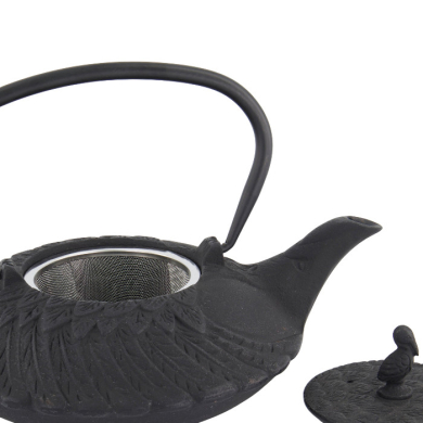 TDS, WY Teekanne aus Gusseisen, Crane XH, Schwarz, 0,8 L, Art-Nr. 34142