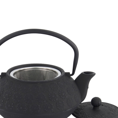 TDS, WY Teekanne aus Gusseisen, Sakura YH, Schwarz, 0,6 L, Art-Nr. 34144
