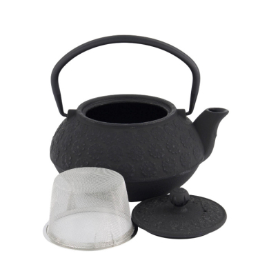 TDS, WY Teekanne aus Gusseisen, Sakura YH, Schwarz, 0,6 L, Art-Nr. 34144